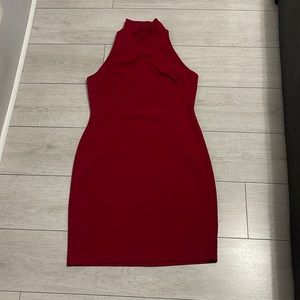 Ralph Lauren Dark Red Halter Dress